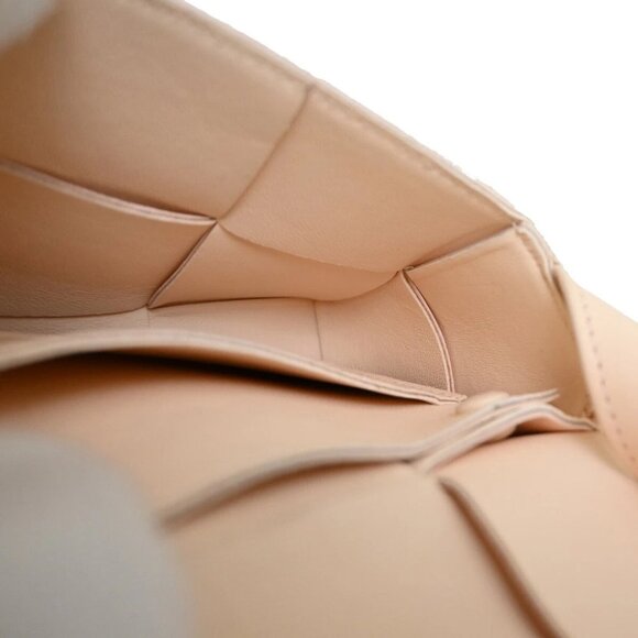 BOTTEGA VENETA Logo Mini Candy Cassette Shoulder Bag Leather Pink - Picture 13 of 16